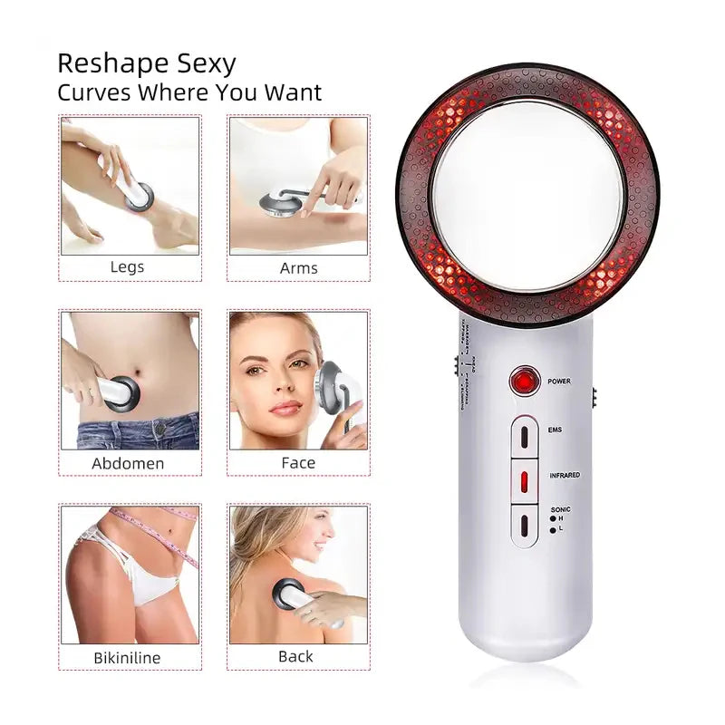 Portable Ultrasonic Body Slimming Machine Ultracavitation Fat anti Cellulite Remover Slimming Equipment Body Massager
