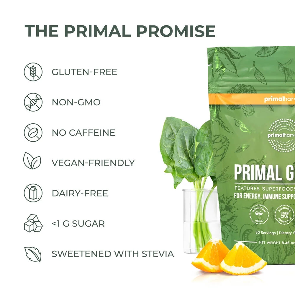 Greens Powder, 30 Scoops, Veggie Fruit and Vegetable Blend for Smoothies