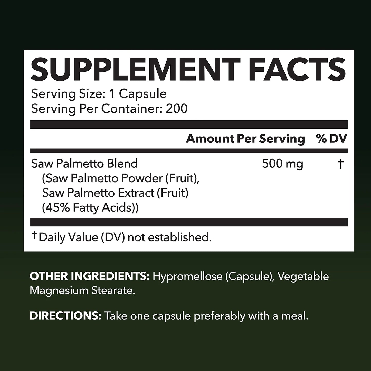 Havasu Saw Palmetto for Men | Hair Growth Prostate Supplement, 200 Ct