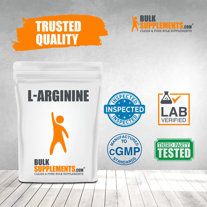 Bulksupplements L-Arginine Powder - Arginine Supplement - Unflavored, 1G per Serving, 100G (3.5 Oz)