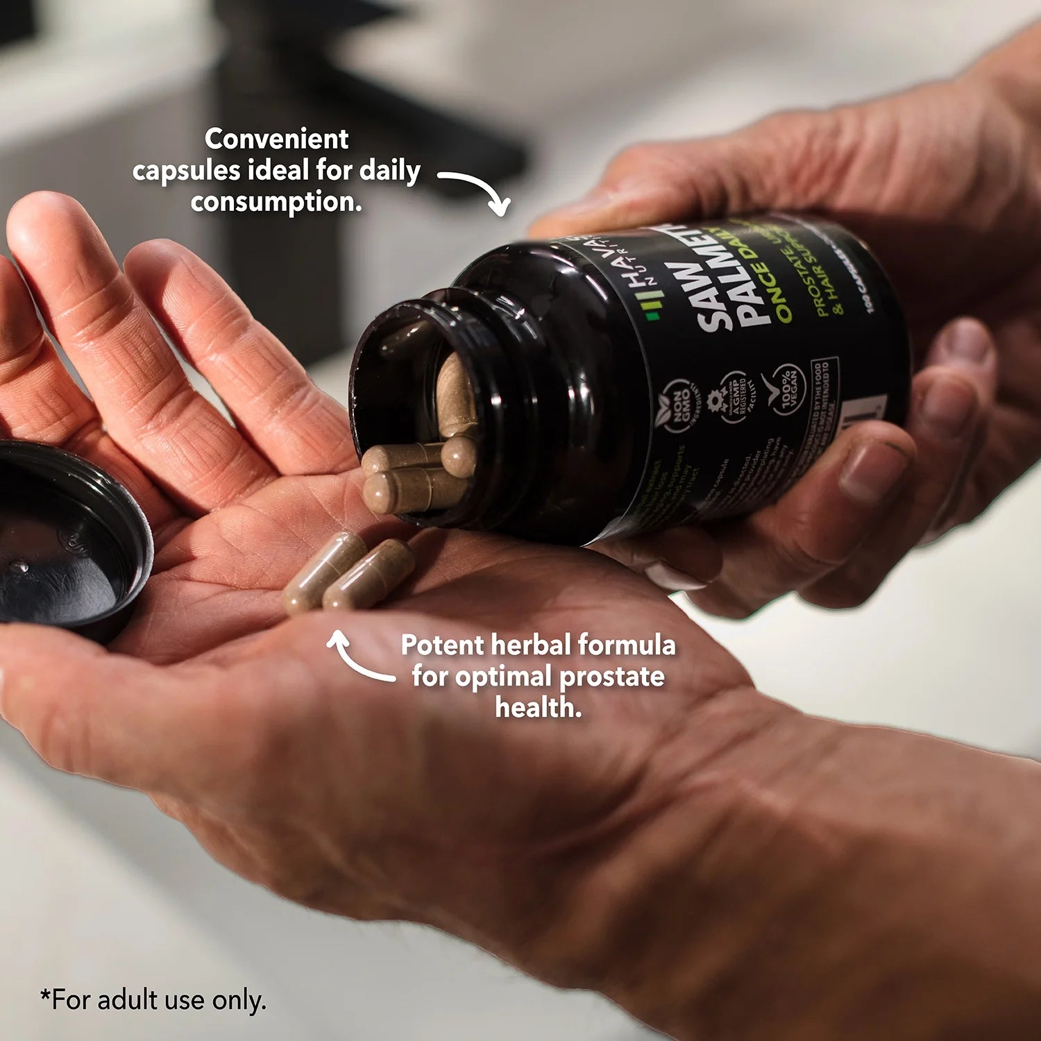 Havasu Saw Palmetto for Men | Hair Growth Prostate Supplement, 200 Ct