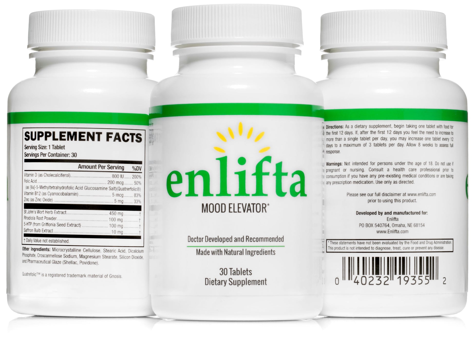 Best Mood Supplement - Natural Mood Elevation Supplement - 5-HTP - 3 Month Supply- Support Cognitive Health, Enhance Mood & Neural Function with Brain Boosting  Depression Supplement