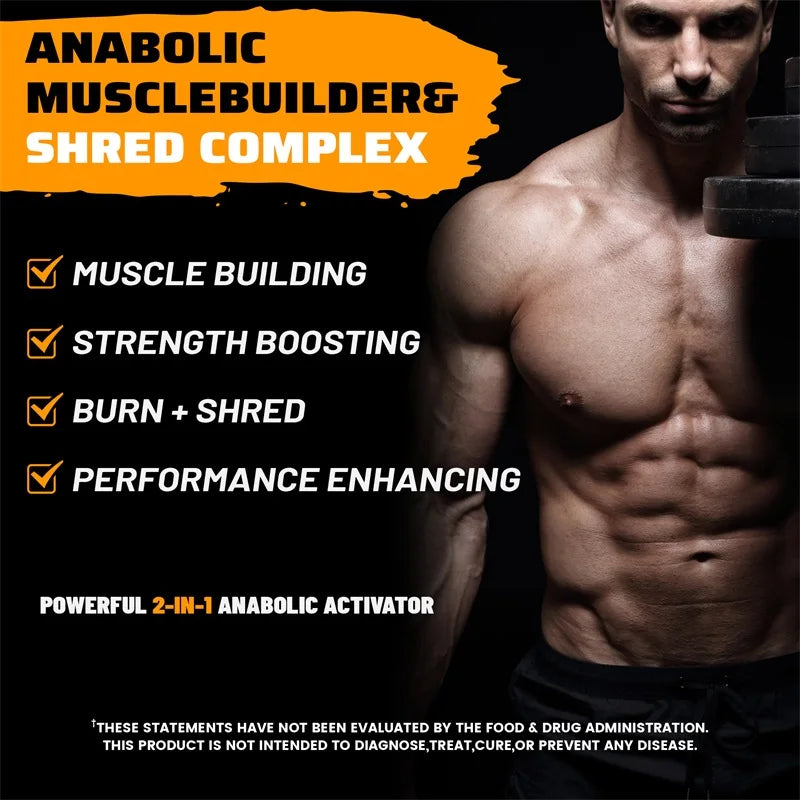 Anabol Ripped: Advanced Anabolic Muscle Builder for Enhanced Abdominal Muscle Mass, Accelerated Growth, Recovery, and Strength