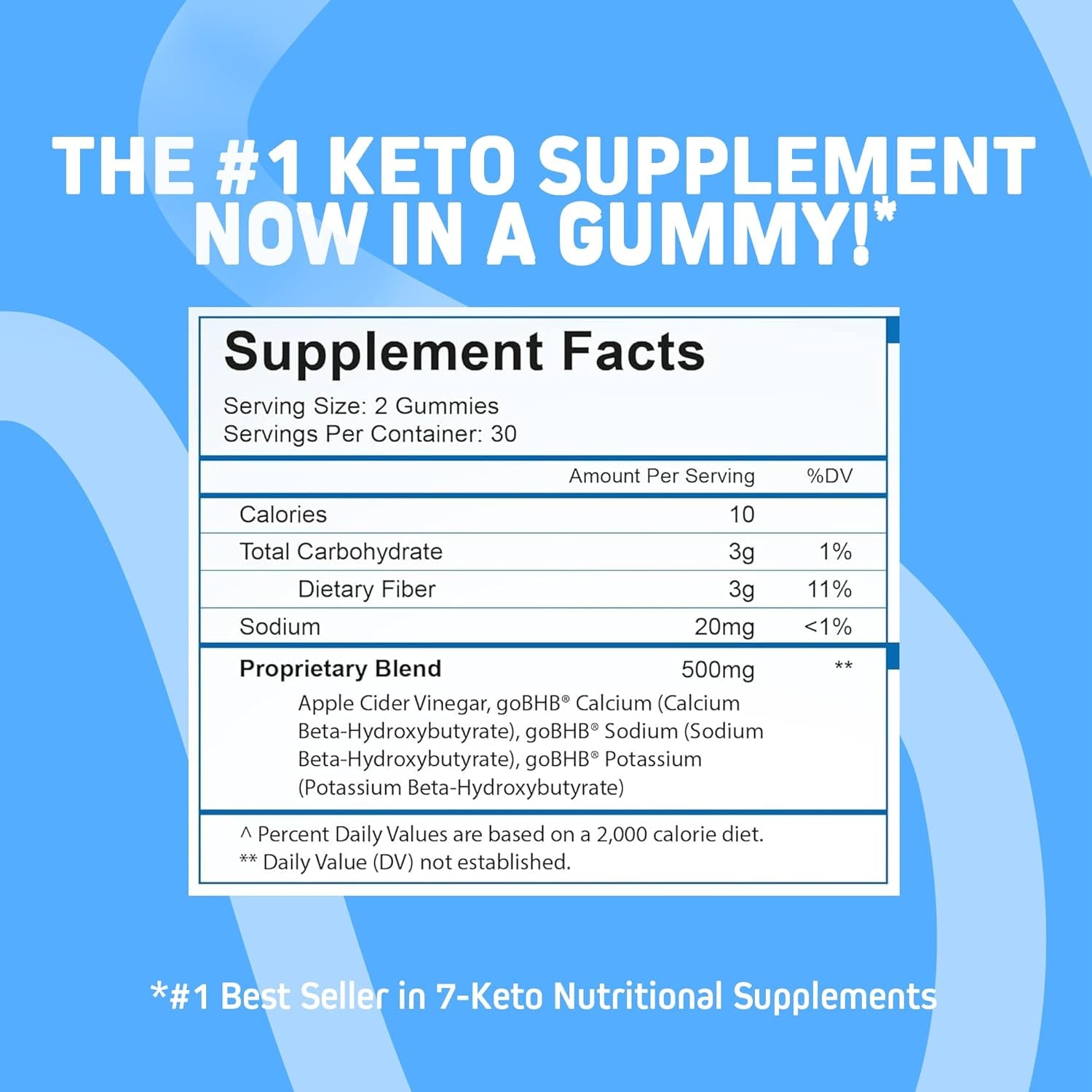 Keto Apple Cider Vinegar Gummies | Digestion & Detox | GLP-1 Support | Sugar Free BHB Advanced Formula for Keto Support - Raw ACV with the Mother - 60 Vegan ACV Gummies