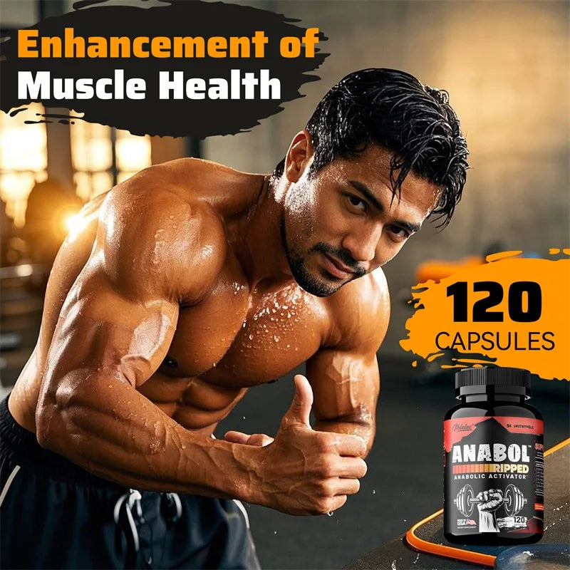 Anabol Ripped: Advanced Anabolic Muscle Builder for Enhanced Abdominal Muscle Mass, Accelerated Growth, Recovery, and Strength