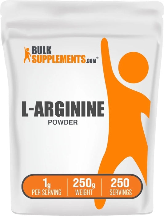 Bulksupplements L-Arginine Powder - Arginine Supplement - Unflavored, 1G per Serving, 100G (3.5 Oz)