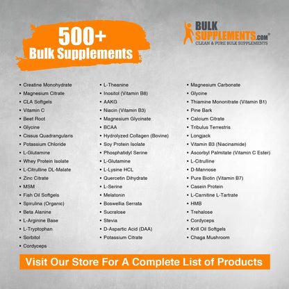 Bulksupplements L-Arginine Powder - Arginine Supplement - Unflavored, 1G per Serving, 100G (3.5 Oz)