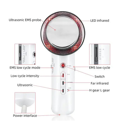 Portable Ultrasonic Body Slimming Machine Ultracavitation Fat anti Cellulite Remover Slimming Equipment Body Massager