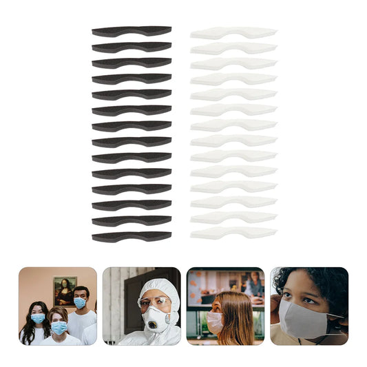 50 Pcs Soft Sponge Adhesive Nose Bridge Pads anti Fog Strips Seal Nose Cushions Protective Strips Eyewear Accessories Glasses